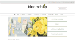 Desktop Screenshot of bloomshopflowers.com